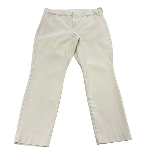 OLD NAVY HIGH RISE PIXIE KHAKI PANTS 39 Sz 14