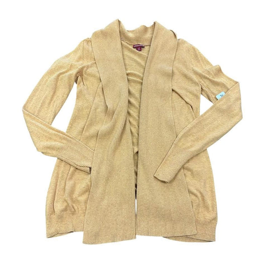 MERONA OPEN FRONT CARDIGAN SWEATER YELLOW 241 LARGE