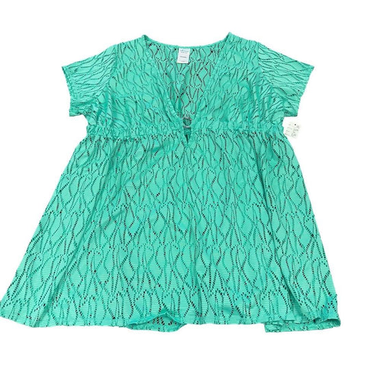 CATALINA TEAL SWIMSUIT COVERUP 3X