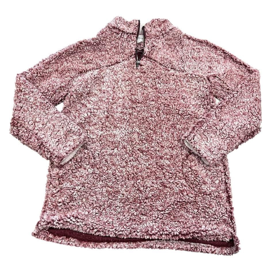 LOVE + HARMONY MAROON SNOW TIPPED QUARTER ZIP JACKET 100 LARGE