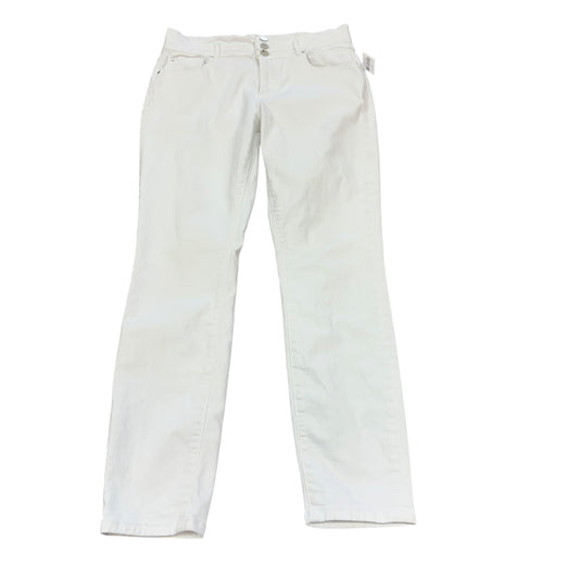 ANN TAYLOR WHITE JEANS 87 SZ 8