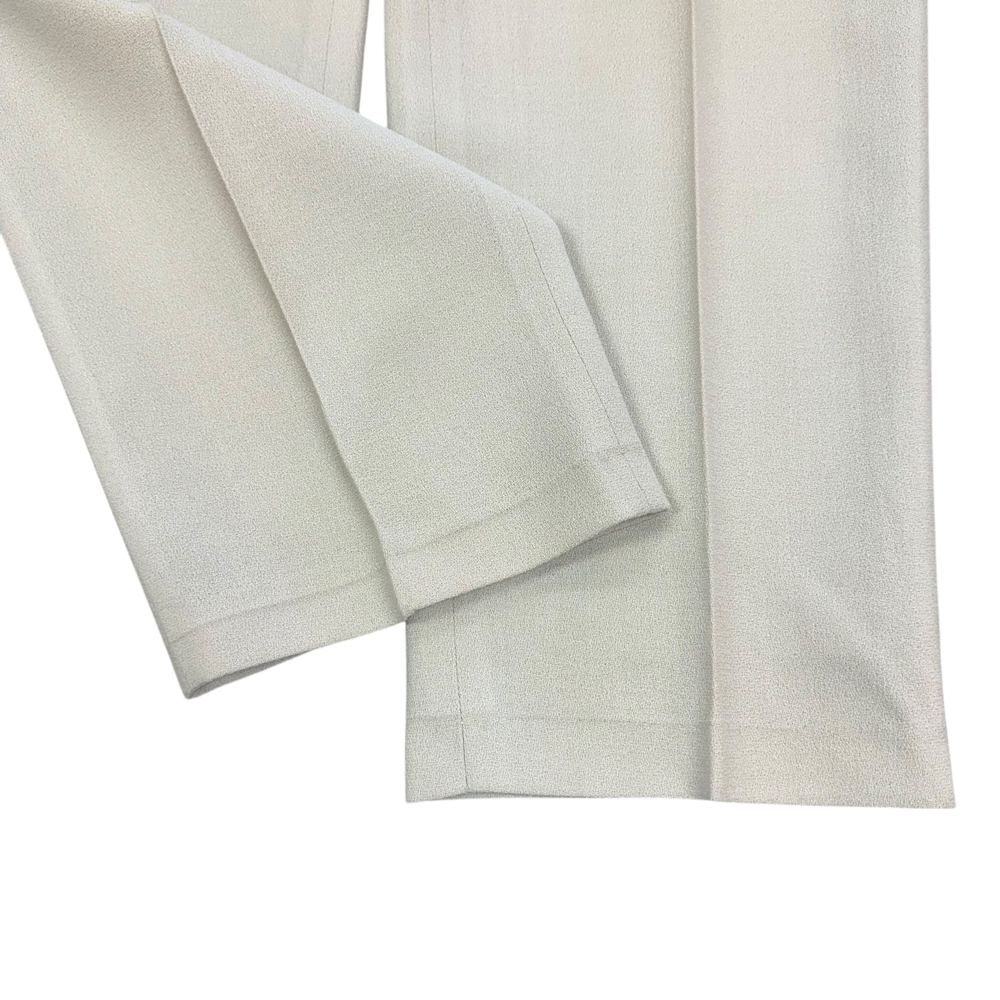 VINTAGE BEIGE PLEATED 100% WOOL PANTS 100 Sz 8
