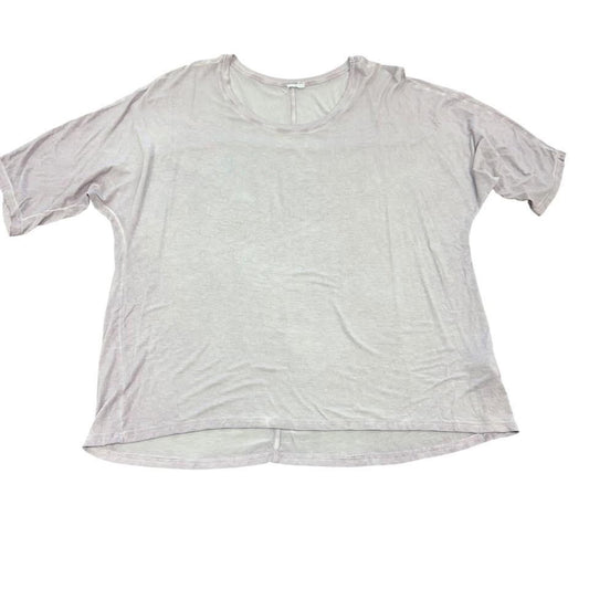 PURPLE STONE WASHED LILAC SHORT SLEEVE TOP 100 LARGE