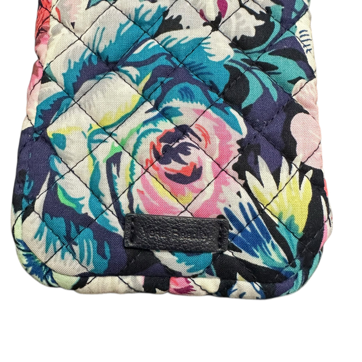 VERA BRADLEY NAVY FLORAL CELL PHONE CROSSBODY PURSE 200