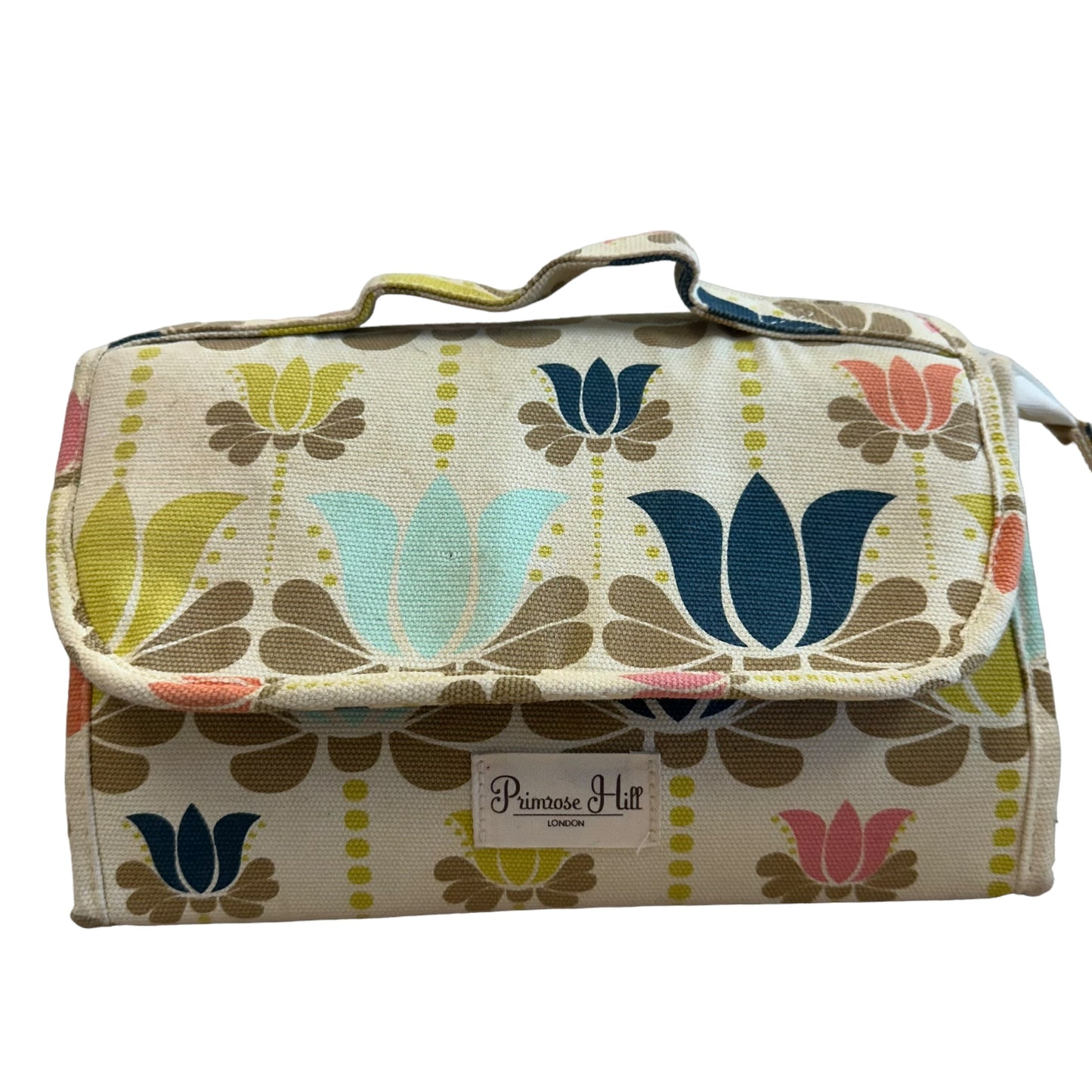 PRIMROSE HILL LONDON GROOVY FLORAL MAKEUP BAG