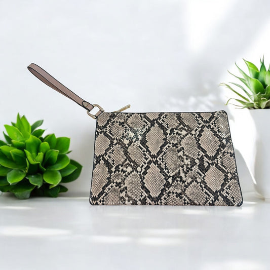 A NEW DAY SNAKESKIN WRISLET BAG