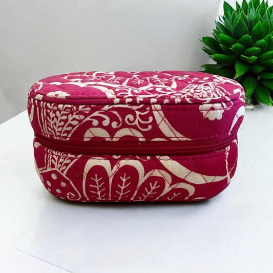 VERA BRADLEY PINK TRAVEL JEWELRY CASE