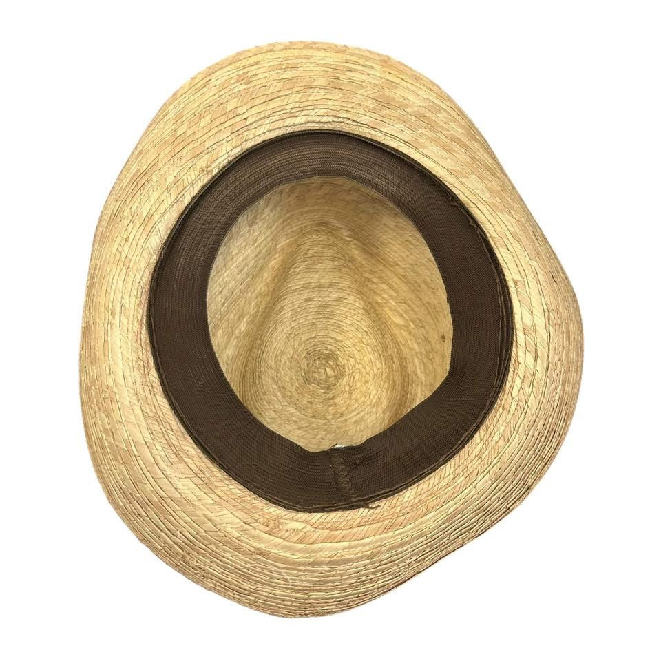 STRAW HAT W BLACK RIBBON 62