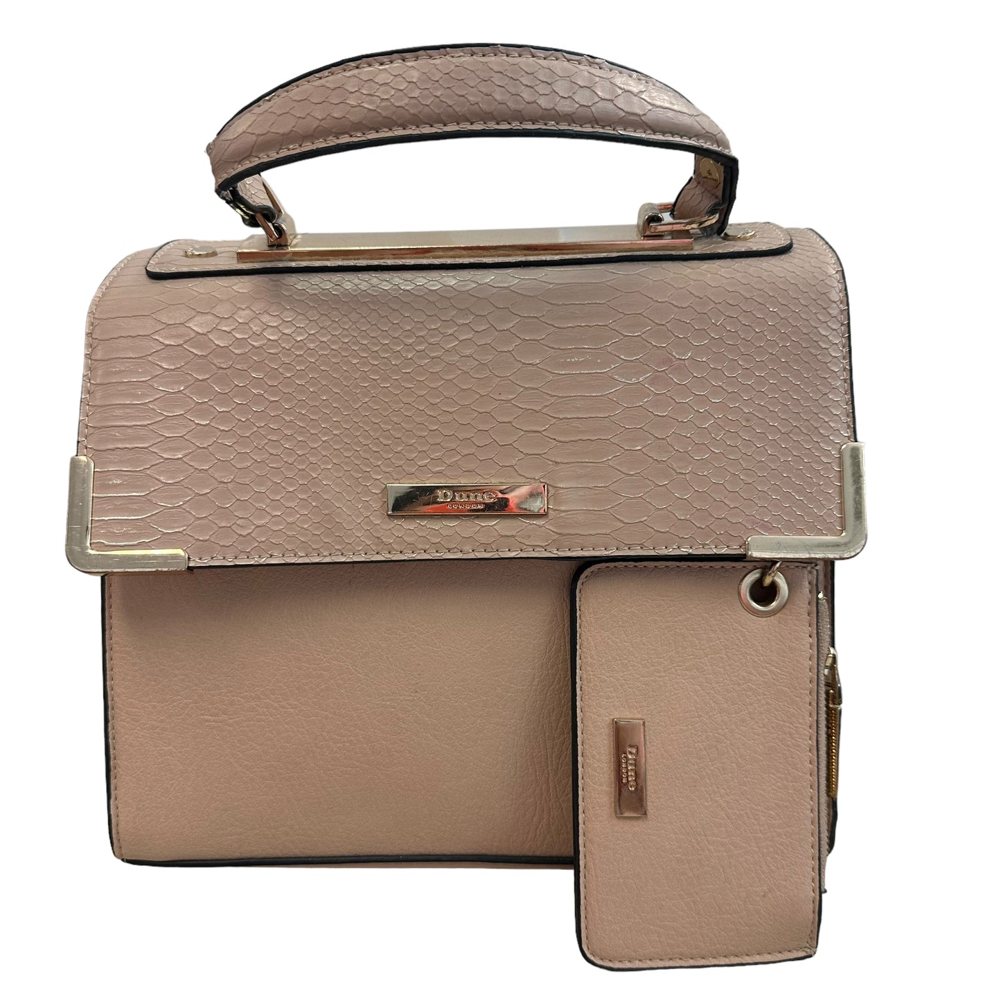 DUNE SATCHEL LEATHER PURSE WITH COIN BAG