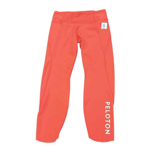 ATHLETA CORAL PELOTON CAPRI ACTIVE LEGGINGS 100 MEDIUM