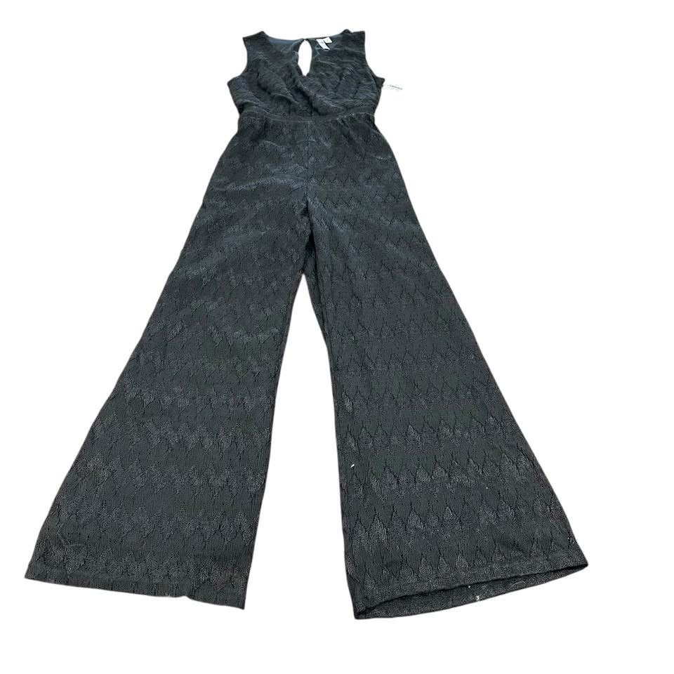 ALYA BLACK LACE SLEEVELESS JUMPSUIT 75 SMALL