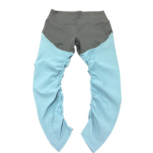 ZYIA ACTIVE BLUE GRAY SCRUNCH LEGGINGS 15 Sz 12