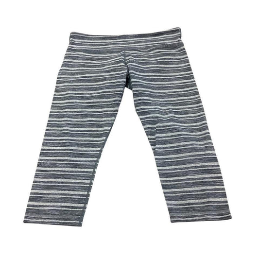 LULULEMON STRIPED CAPRIS 15 Sz 12