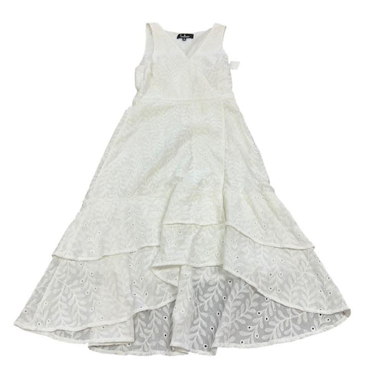 LULUS WHITE EYELET DRESS 174 XS