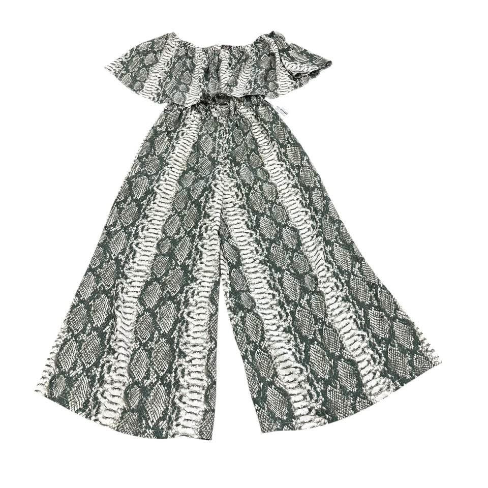 BUDDY LOVE SNAKESKIN JUMPSUIT 100 XS