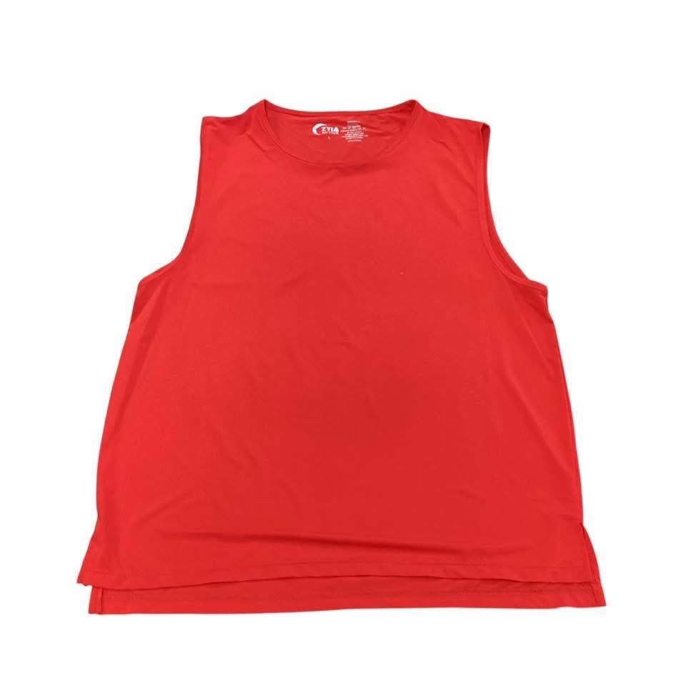 ZYIA ACTIVE RED TANK TOP 122 LARGE