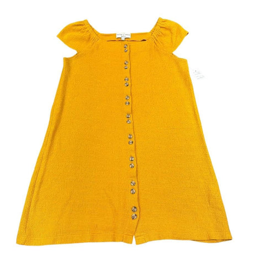 TEXTURE & THREADS MADEWELL YELLOW DRESS 44 SMALL