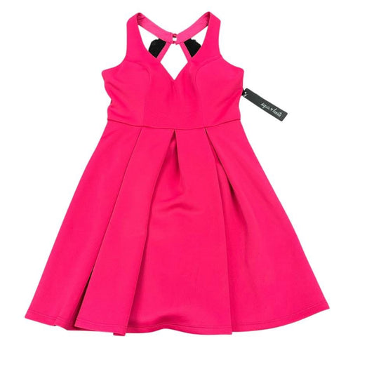 SEQUIN HEART PINK FIT FLARE DRESS 100 NWT SMALL