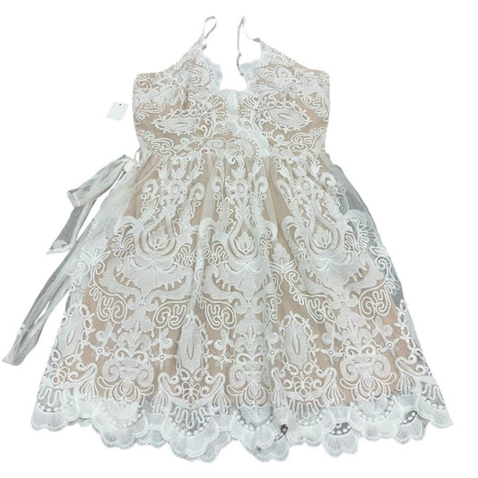 WHITE LACE DRESS 182 SMALL