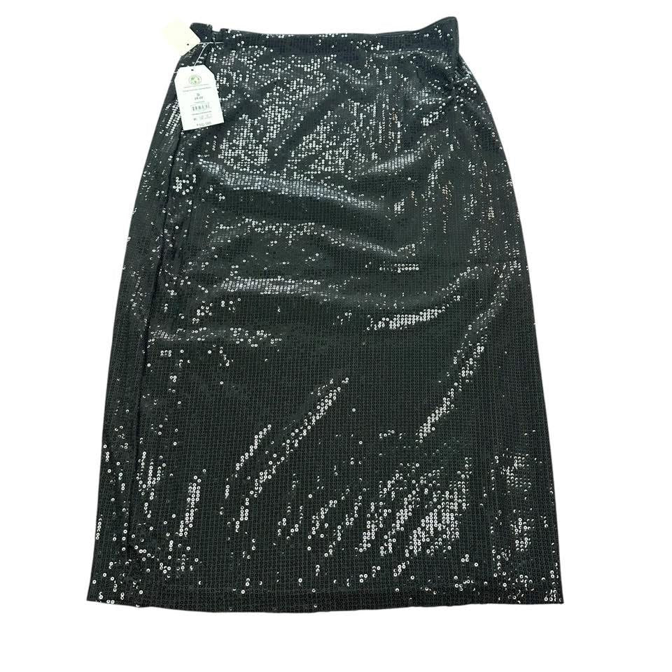 SEQUINS PULL ON MIDI SKIRT 143 NWT SMALL