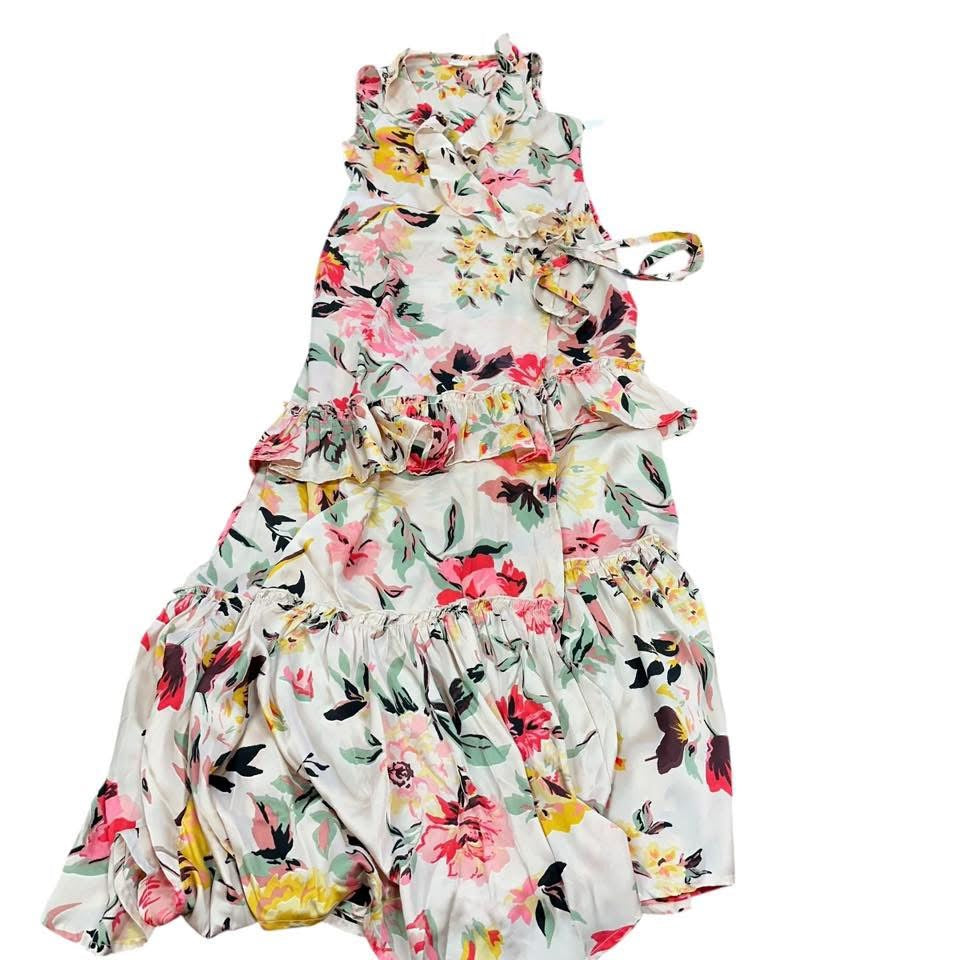 LOVE LIKE SUMMER FLORAL WRAP DRESS 84 SMALL