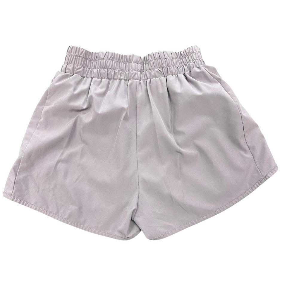 PURPLE HIGH WAISTED ATHLETIC SHORTS 218 W LINER SMALL