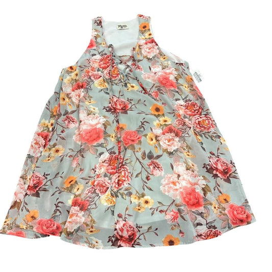 SHOW ME YOUR MUMU GRAY FLORAL DRESS 100 SMALL