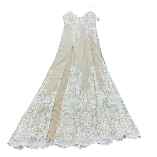 SOUTHERN FRIED CHICS IVORY LACE DRESS 147 NWT SMALL