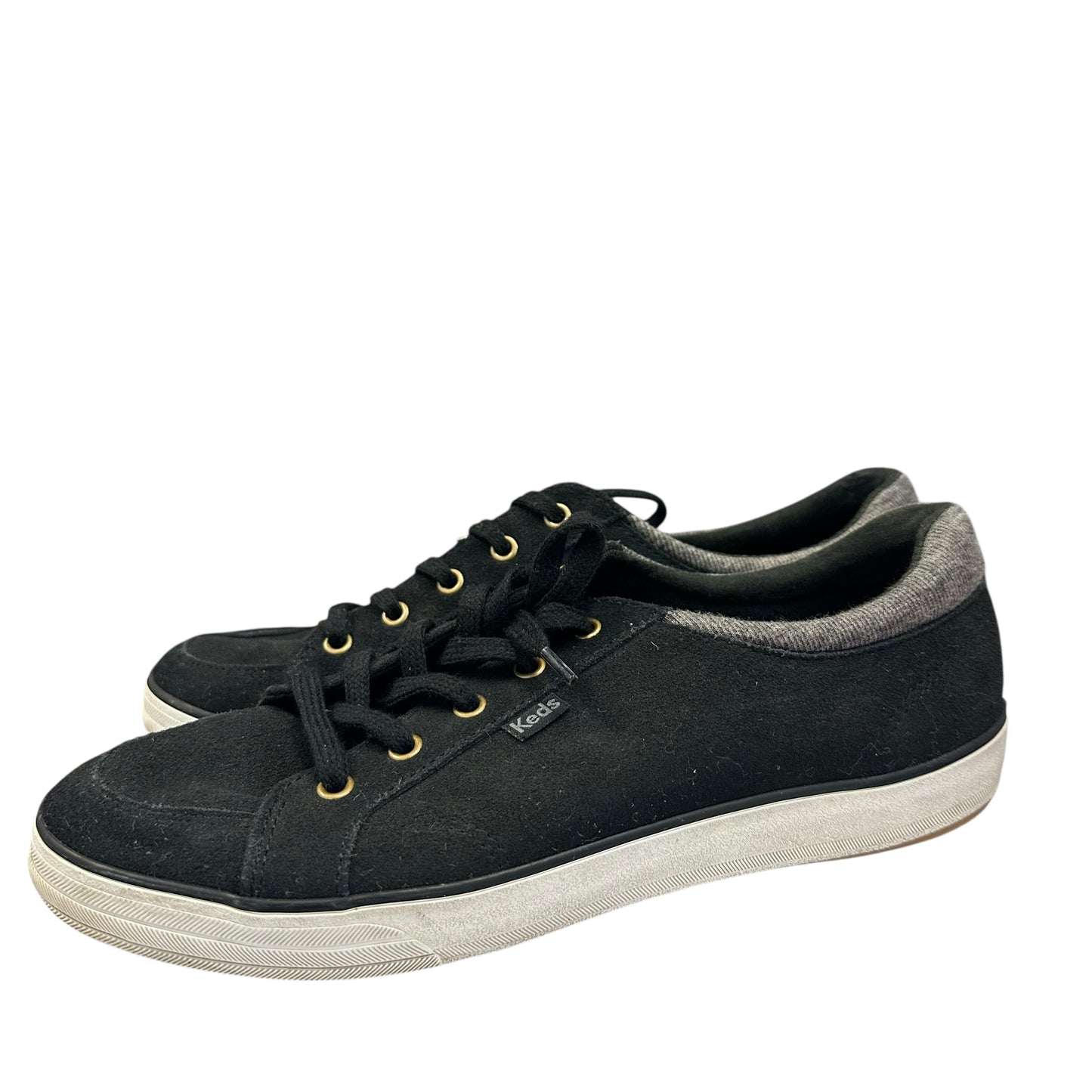 KEDS CENTER III BLACK SUEDE SNEAKER 217 Sz 8.5
