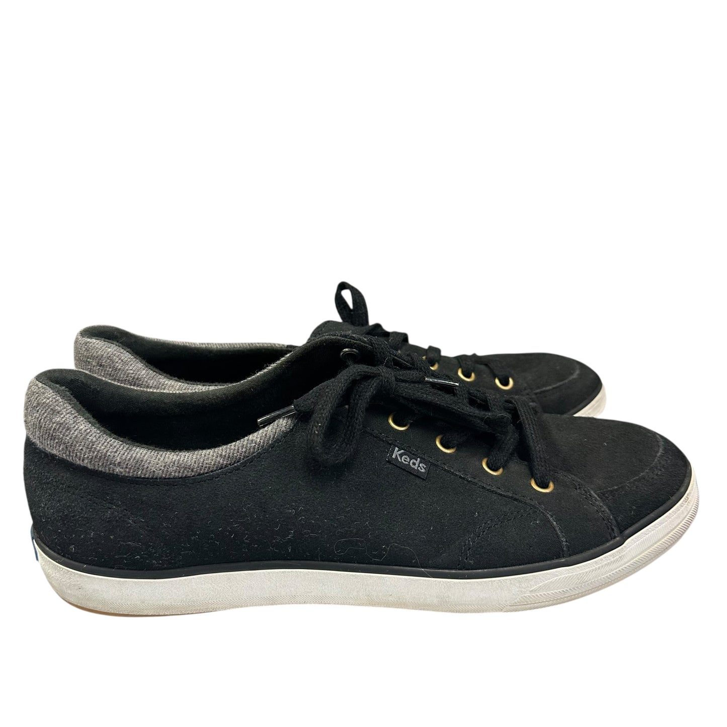 KEDS CENTER III BLACK SUEDE SNEAKER 217 Sz 8.5