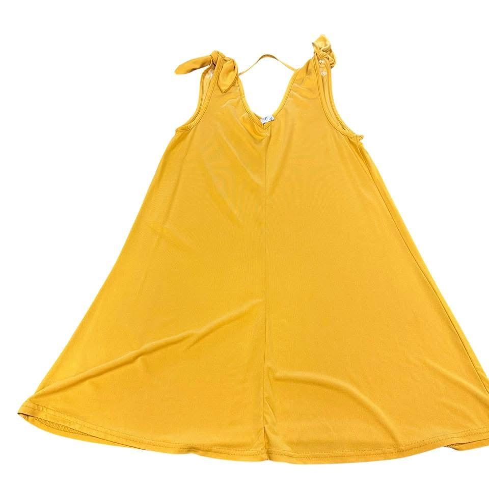 ALYA MUSTARD YELLOW EMBROIDERED DRESS 219 NWOT SMALL