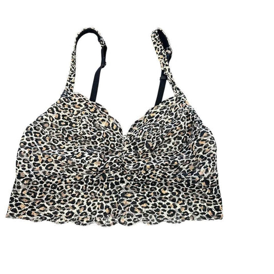 VS PINK ANIMAL PRINT MESH BRALETTE 143 SMALL