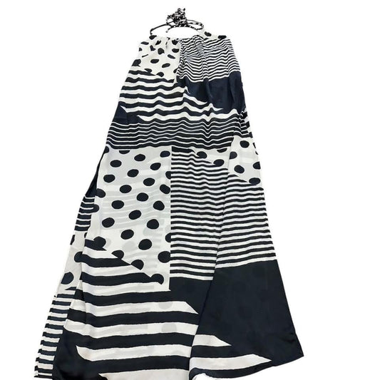 TYCHE BLACK WHITE MAXI DRESS 143 S/M