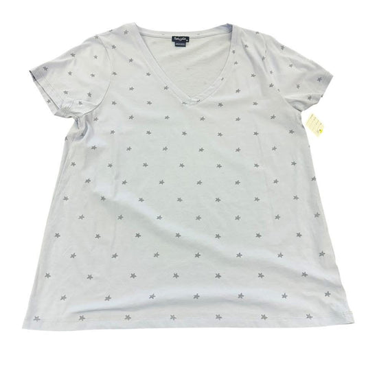SPLENDID LIGHT BLUE STAR TEE V NECK 100 LARGE