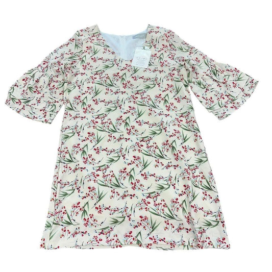 BELONGSCI BEIGE FLORAL DRESS 207 NWT MEDIUM