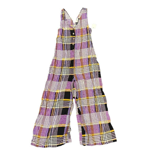 ENTRO PURPLE PLAID CROPPED JUMPSUIT – 139 - SMALL