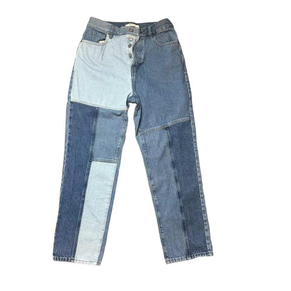 PACSUN HIGH RISE STRAIGHT PATCHWORK SZ 27