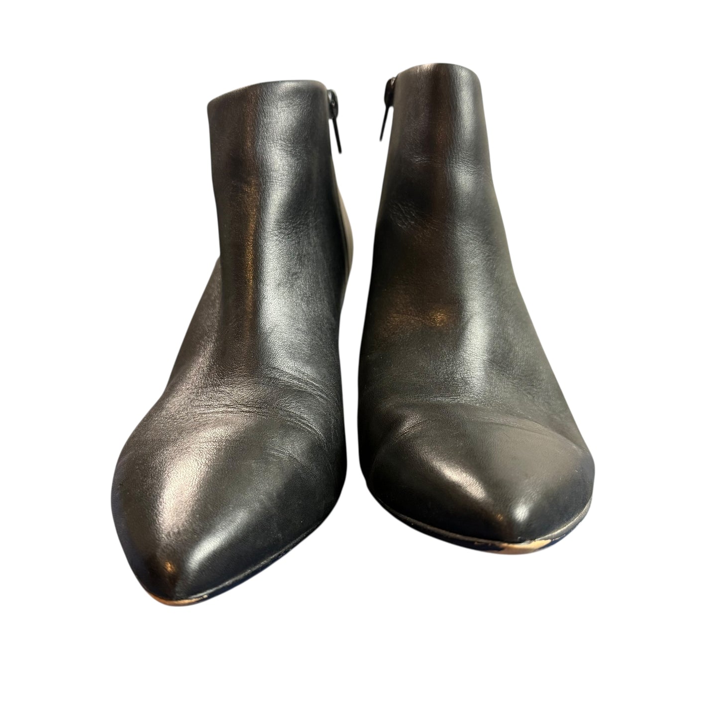 CLARKS LINVALE BLACK LEATHER ANKLE BOOTS SZ 7.5