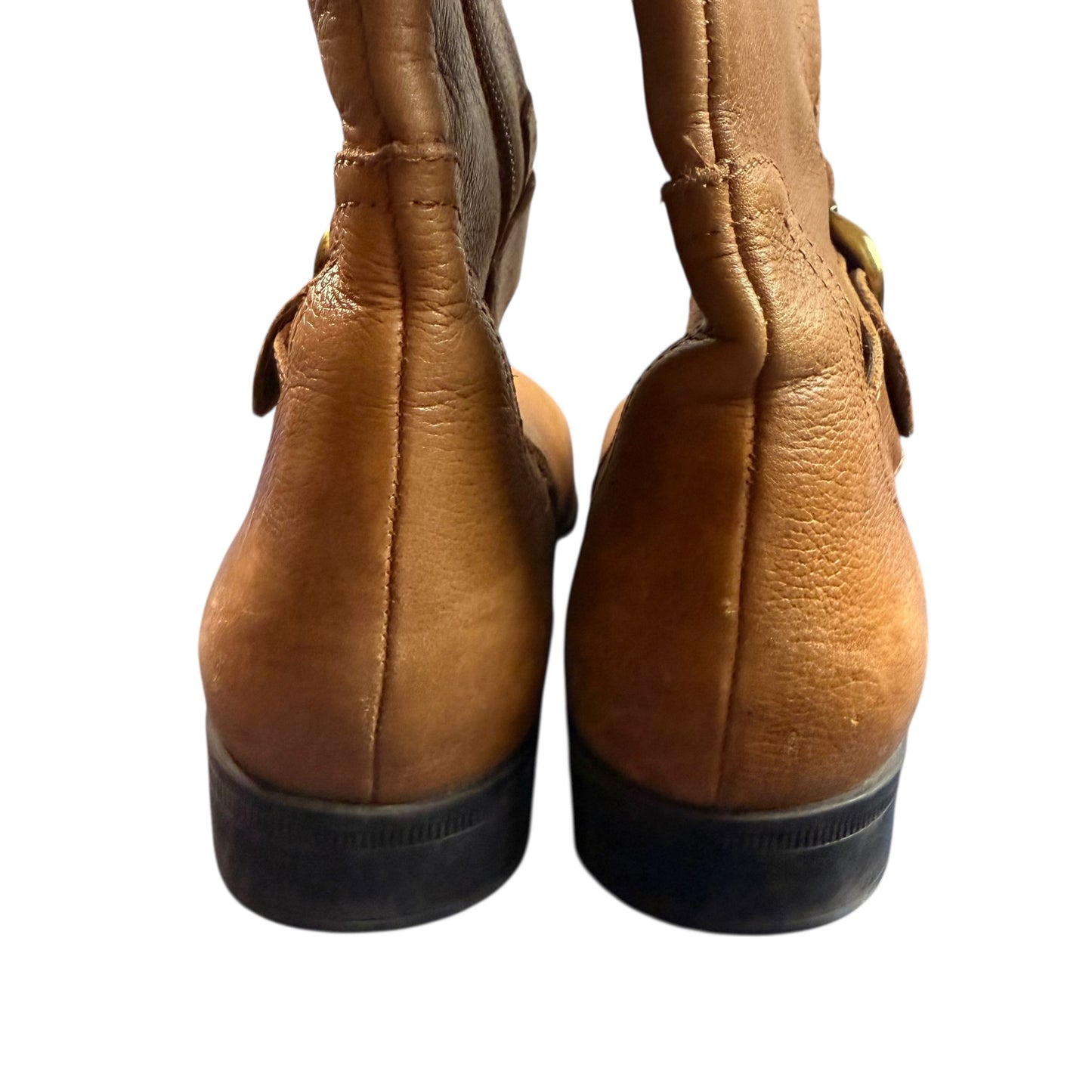 NATURALIZER JUNE BROWN LEATHER KNEE HIGH BOOTS 100 SZ 9.5