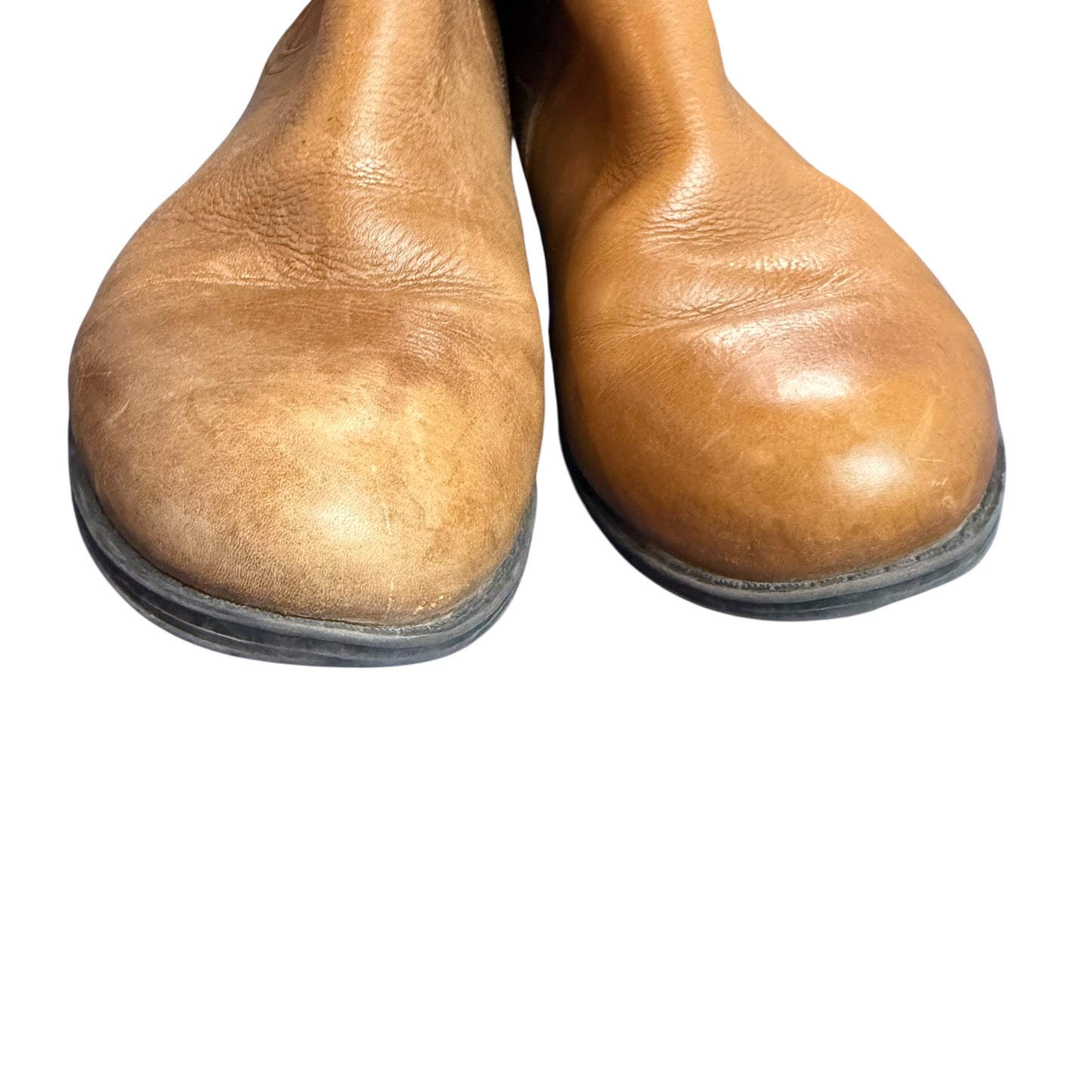 NATURALIZER JUNE BROWN LEATHER KNEE HIGH BOOTS 100 SZ 9.5