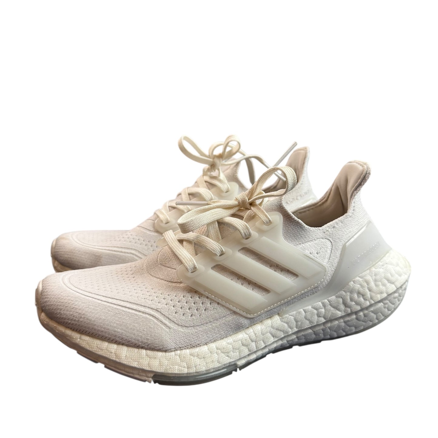 ADIDAS WHITE ULTRABOOST 21 ATHLETIC SNEAKERS 100 SZ 6