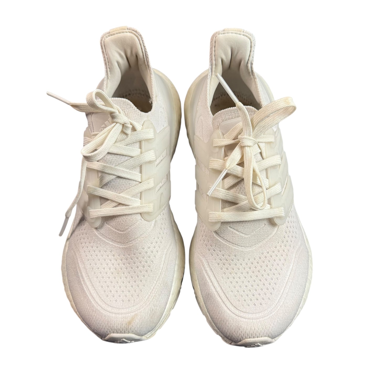 ADIDAS WHITE ULTRABOOST 21 ATHLETIC SNEAKERS 100 SZ 6