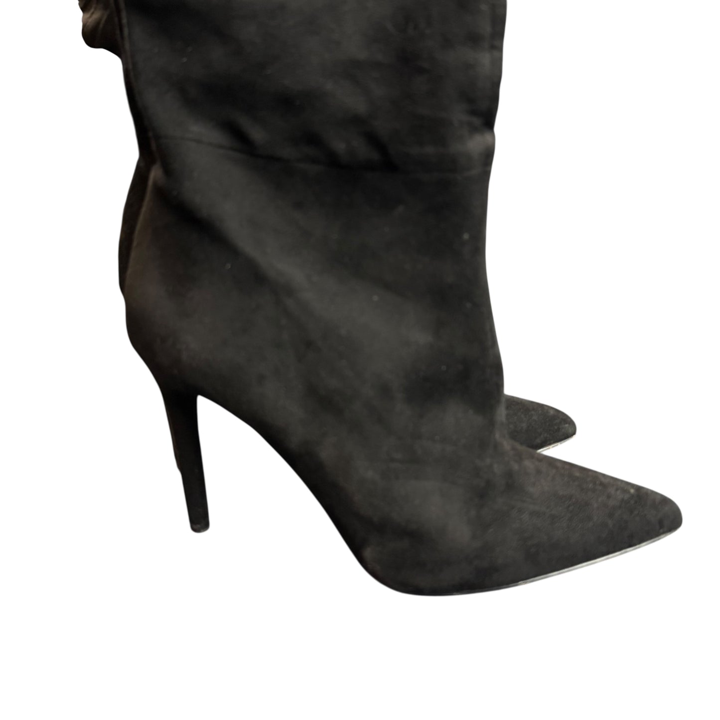 JESSICA SIMPSON LYRELLE MICROSUEDE OVER THE KNEE BOOTS BLACK 235 SZ 8