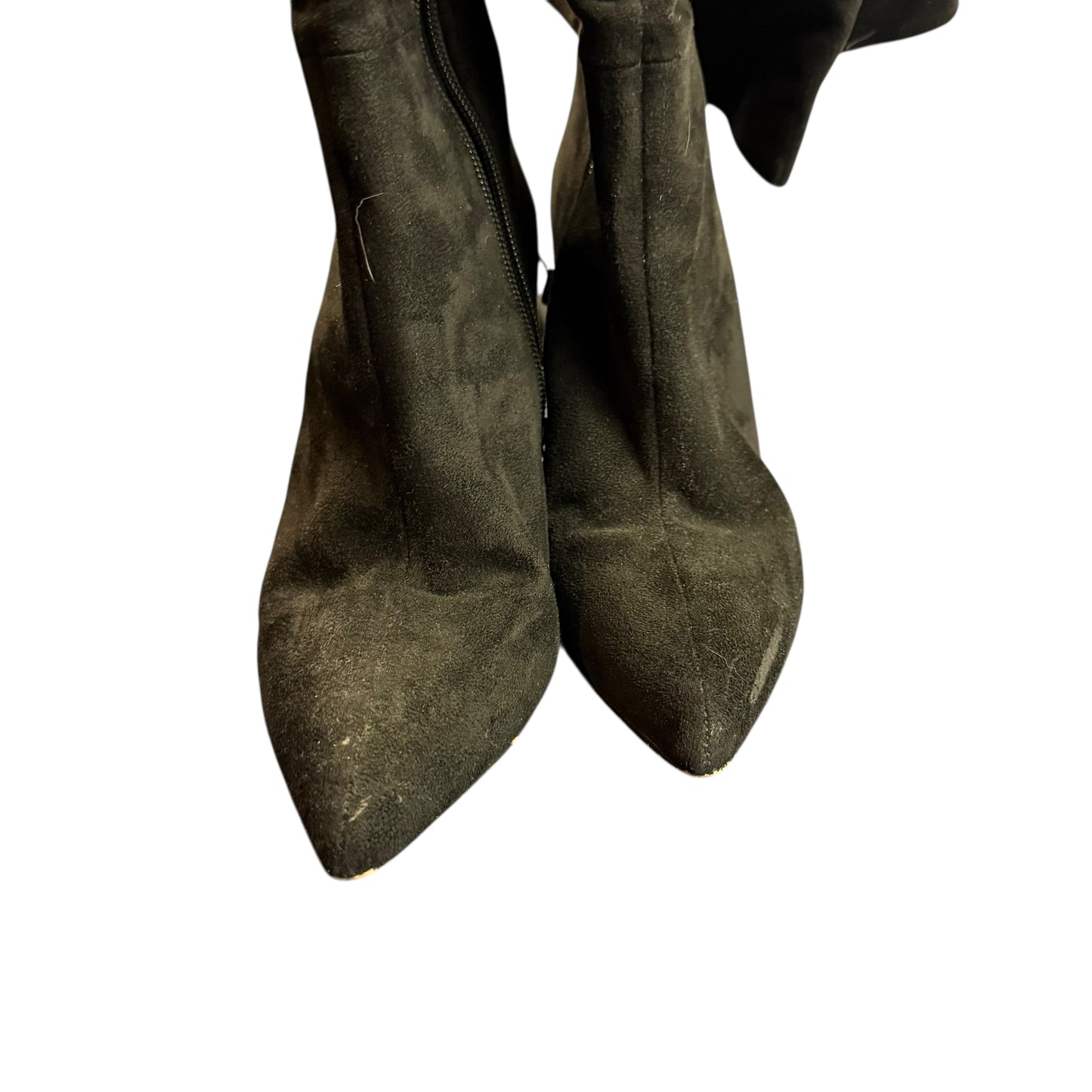 JESSICA SIMPSON LYRELLE MICROSUEDE OVER THE KNEE BOOTS BLACK 235 SZ 8