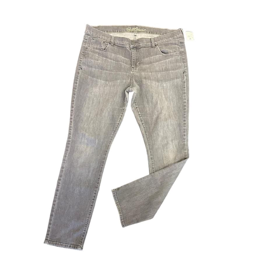 OLD NAVY GRAY SWEETHEART JEANS – 100 SZ 14