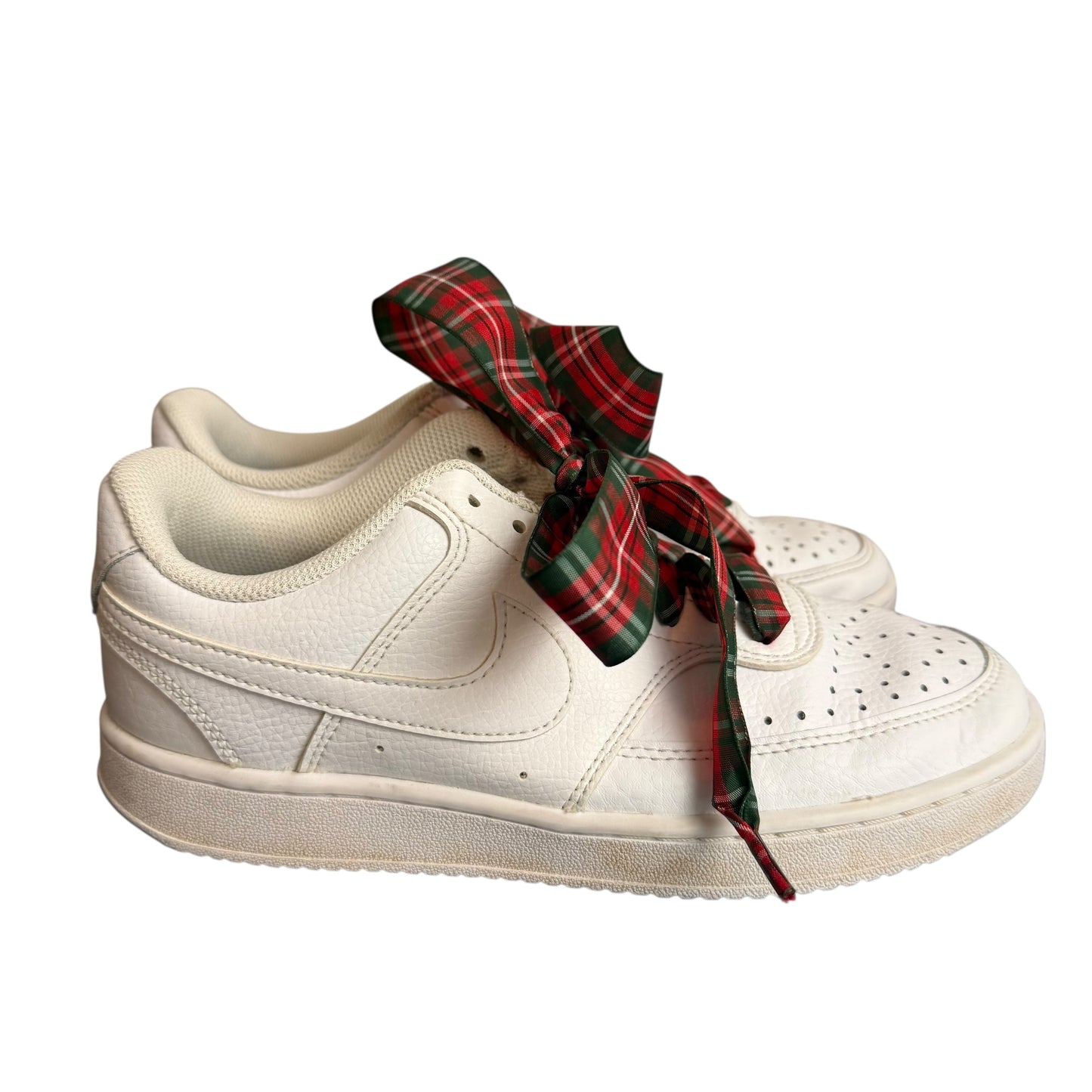 NIKE COURT VISION LOW WHITE SNEAKERS 100 SZ 7