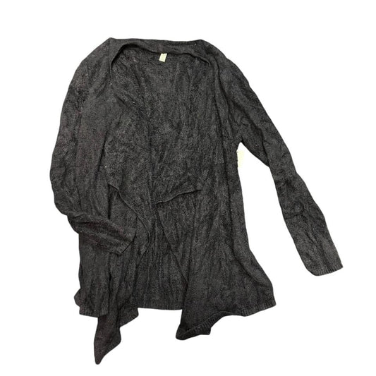 SOMA BLACK FUZZY CARDIGAN 14  MEDIUM