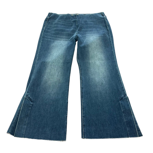 SOFT SURROUNDINGS PULL ON CROPPED WIDE JEANS 198 LARGE