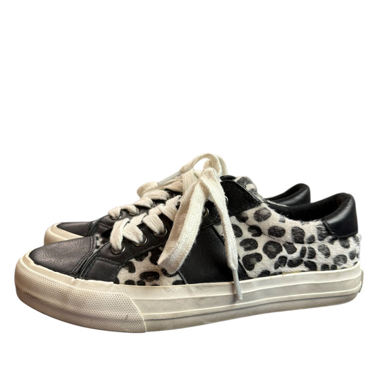 VERY G TRILLION SNEAKERS BLACK WHITE LEOPARD Sz 7