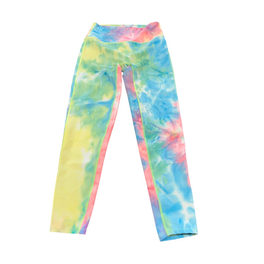 ZENANA COLORFUL TIE DYE ATHLETIC LEGGINGS 198 LARGE